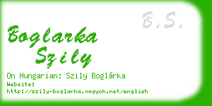 boglarka szily business card